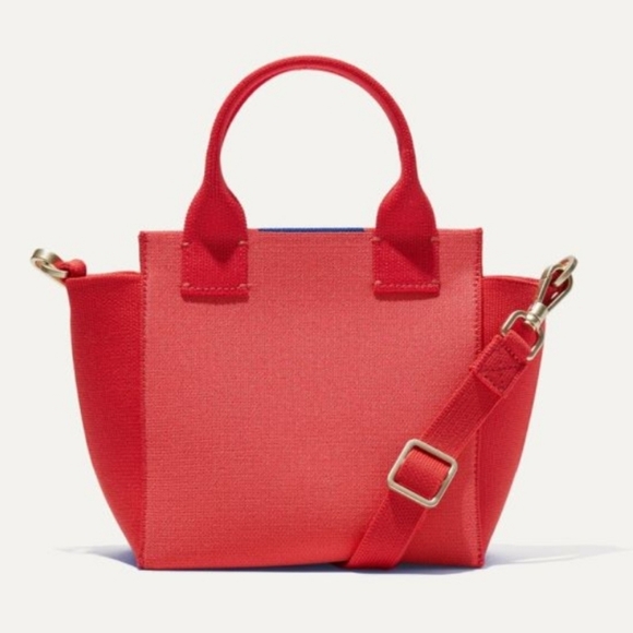 Rothy's Handbags - NWT Rothys | The Mini Handbag Crossbody in Two Tone Knit Coral Red